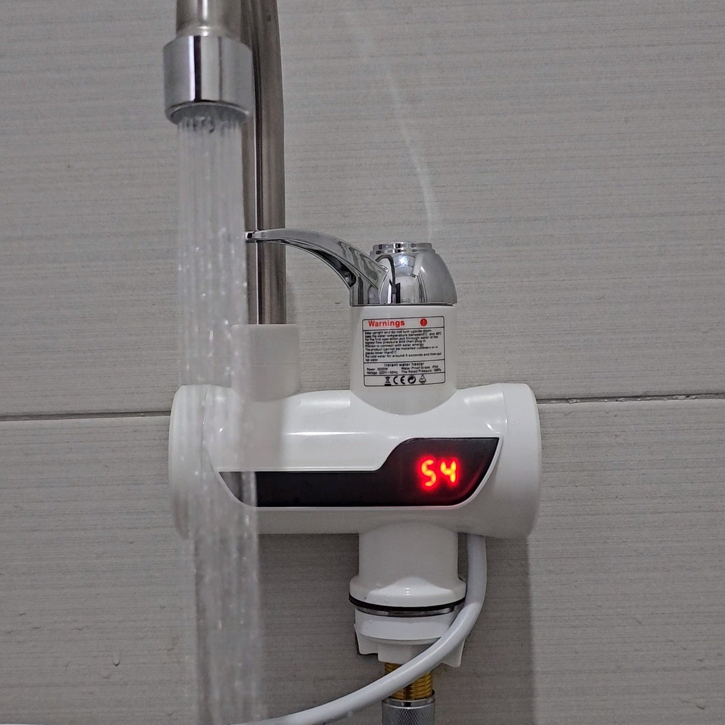 Instant water heater with hot water shower