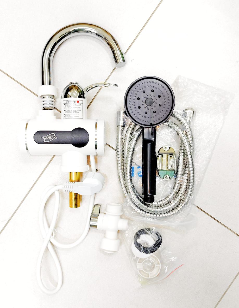 Instant water heater with hot water shower